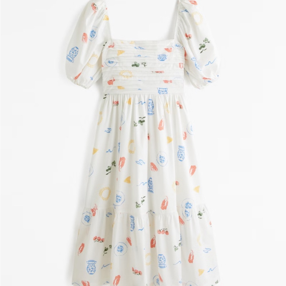 Abercrombie & Fitch Emerson Dress Mediterranean Print